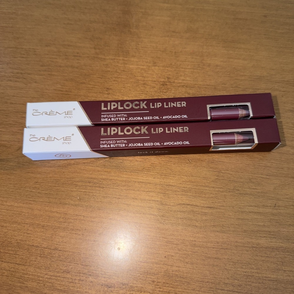NEW The Creme Shop Liplock Lip Liner Pencil Wine‎ not - LOT OF 2